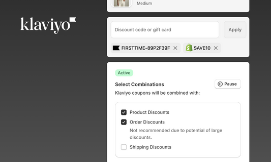 Combine Klaviyo Discounts with Shopify Discounts